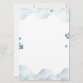 ES IST BOY Bear Baby Shower Einladung (Rückseite)