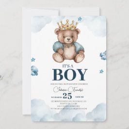 ES IST BOY Bear Baby Shower Einladung