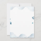 ES IST BOY Bear Baby Shower Mitteilungskarte (Rückseite)