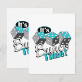 Es ist Bunco Time! Begleitkarte (Vorne/Hinten)