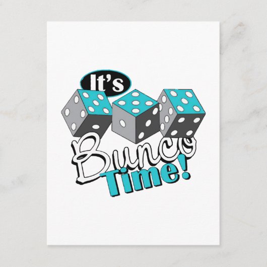 Es ist Bunco Time! Begleitkarte (Vorderseite)