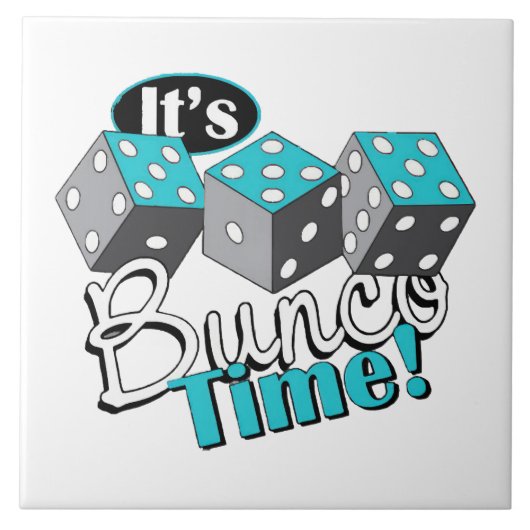 Es ist Bunco Time! Fliese (Vorderseite)