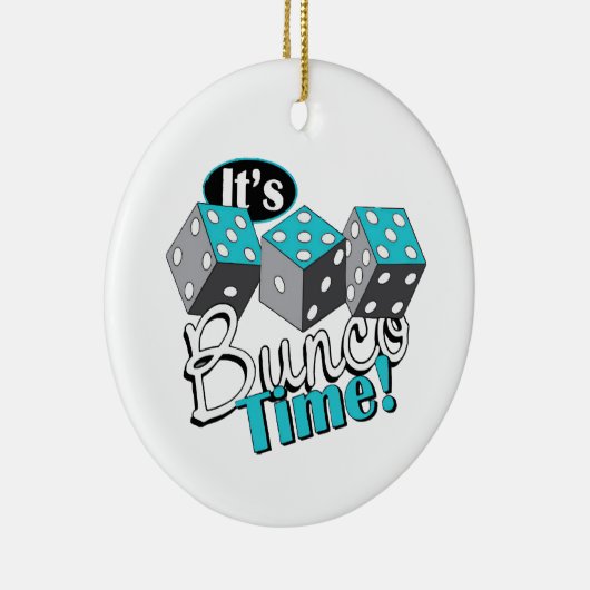 Es ist Bunco Time! Keramik Ornament (Rechts)