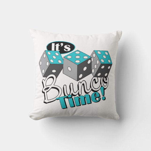 Es ist Bunco Time! Kissen (Vorderseite)