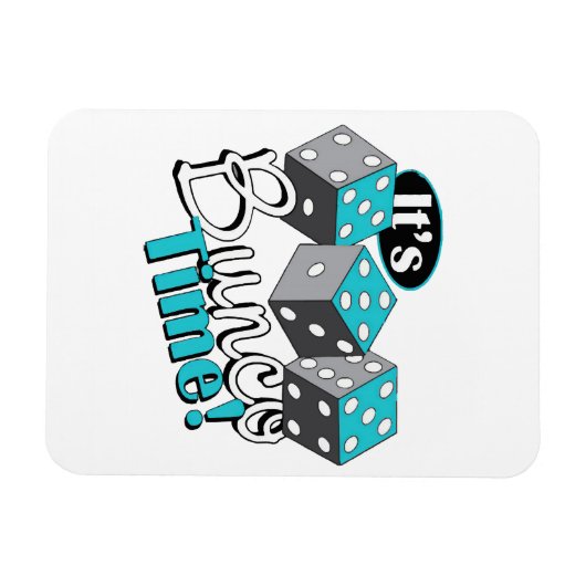 Es ist Bunco Time! Magnet (Horizontal)