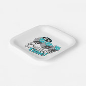 Es ist Bunco Time! Pappteller (Gewinkelt)