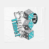 Es ist Bunco-Zeit! Fleecedecke (Vorderseite (Horizontal))