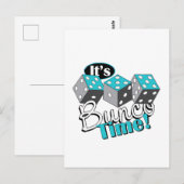 Es ist Bunco-Zeit! Postkarte (Vorne/Hinten)