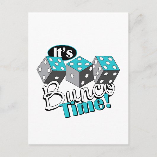 Es ist Bunco-Zeit! Postkarte (Vorderseite)