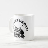 Es ist Caturday Kaffeetasse (Vorderseite Links)
