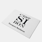 Es ist - C'est Si Bon-Franzosen so gut Fußmatte (Schrägansicht)