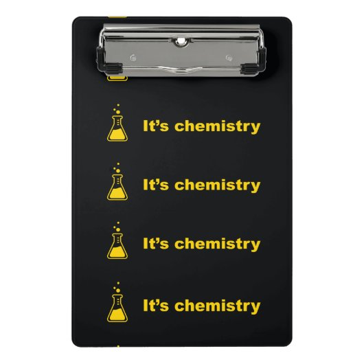 Es ist Chemie Mini-Zwischenablage Mini Klemmbrett (Vorderseite)