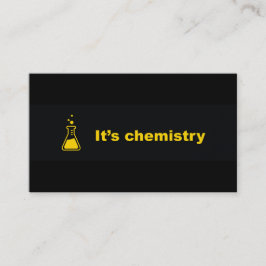 Es ist Chemie-Visitenkarten Visitenkarte