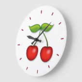 Es ist Cherry Pie Time Große Wanduhr (Winkel)