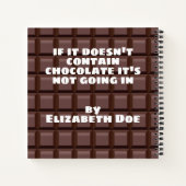 Es ist Choc O'Late Notizblock (Rückseite)