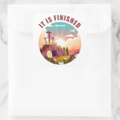 Es ist Christlicher Pessach Ostern beendet Quadratischer Aufkleber (Tasche)