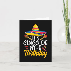 Es ist Cinco De My-o Birthday Cinco De Mayo Fiesta Karte
