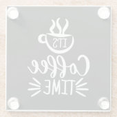 Es ist Coffee Time Beverage Coaster Glasuntersetzer (Rückseite)