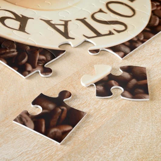 Es ist Coffee Time Espresso Cup und Coffee Boans Puzzle (Seite)