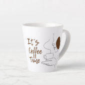 Es ist Coffee Time Latte Tasse (Rechte Ecke)