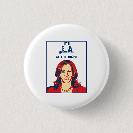 Es ist Comma-La - mach es richtig! Button (Vorderseite)