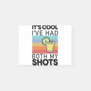 Es ist cool, ich habe beide Spritzen lustiger Tequ Post-it Klebezettel