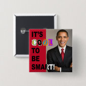 Es ist cool, intelligent zu sein! Knopf Button (Vorne & Hinten)