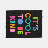 Es ist Cool, nett zu sein Fleecedecke (Vorderseite (Horizontal))