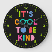 Es ist Cool, nett zu sein Große Wanduhr (Vorderseite)