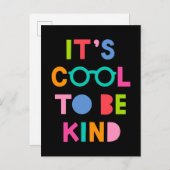 Es ist Cool, nett zu sein Postkarte (Vorne/Hinten)
