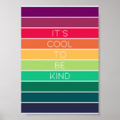 Es ist Cool, nett zu sein | Rainbow Equality Gay P Poster (Vorne)