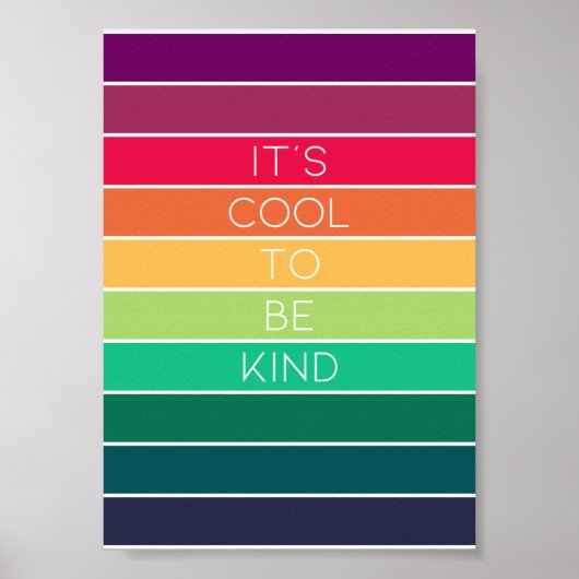 Es ist Cool, nett zu sein | Rainbow Equality Gay P Poster (Vorne)