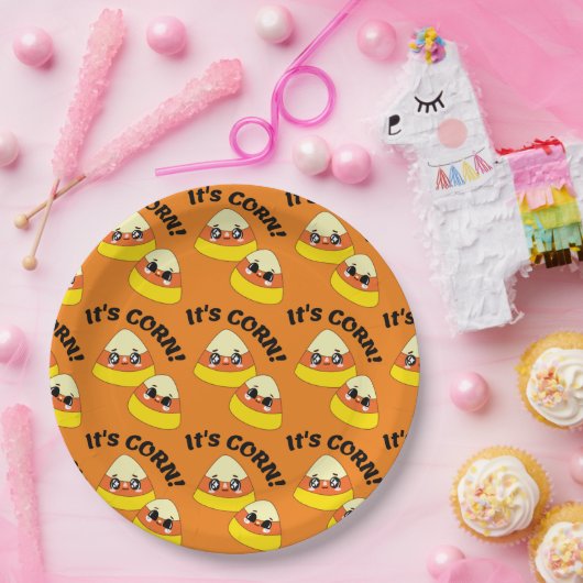 Es ist CORN! Candy Corn Halloween Pappteller (Party)