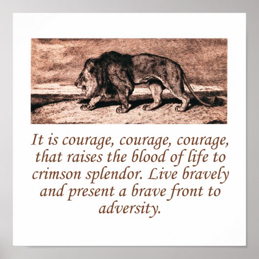 Es ist Courage Courage Poster (Vorne)