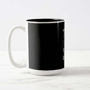 Es ist Dalmatiner Hund Glitzer Zweifarbige Tasse