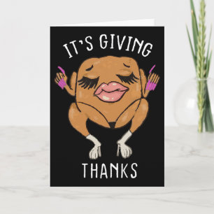 Es ist Dankbar Truthahn Lustiger Thanksgiving Meme Karte