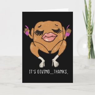 Es ist Dankeschön Truthahn Lustiges Thanksgiving M Karte