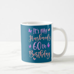 Es ist das 60. Geburtstags-Schmetterlingskunstwerk Kaffeetasse