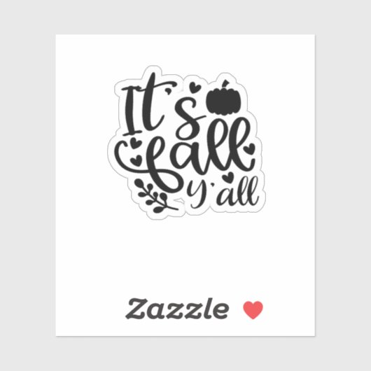 Es ist das einzigartige Design von Fall Y Aufkleber (Blatt)