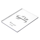 Es ist das ganze Ereignis Hochzeitsjournal Notizblock (Linke Seite)