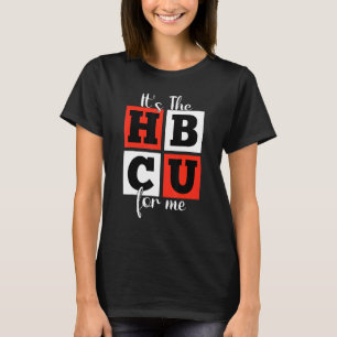 Es ist das HBCU für mich rot-weiße Blockbuchstaben T-Shirt