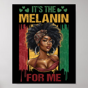 Es ist das Melanin Bhm Afrikanischer Amerikanische Poster