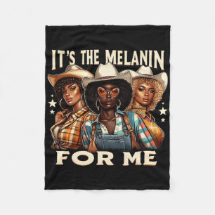 Es ist das Melanin für mich Schwarze Urnen-Style S Fleecedecke