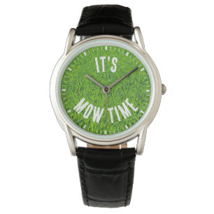 Es ist das Mow Time Lawn Mowing Themed Armbanduhr