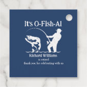 Es ist das Party für das Ruhestand von Fischern Geschenkanhänger (Rückseite)