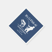 Es ist das Party für das Ruhestand von Fischern Serviette (Ecke)