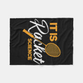 Es ist das Racket Science Shuttle Dminton Fleecedecke (Vorderseite (Horizontal))
