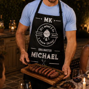 Es ist das, was ich tue, ich räuchere Fleisch & ic Schürze