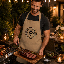 Es ist das, was ich tue, ich räuchere Fleisch & ic Schürze
