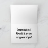 Es ist dein Abschluss Day! Karte (Innenseite)